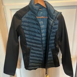 32 Degrees Women's Blue and Black Puffer Jacket
